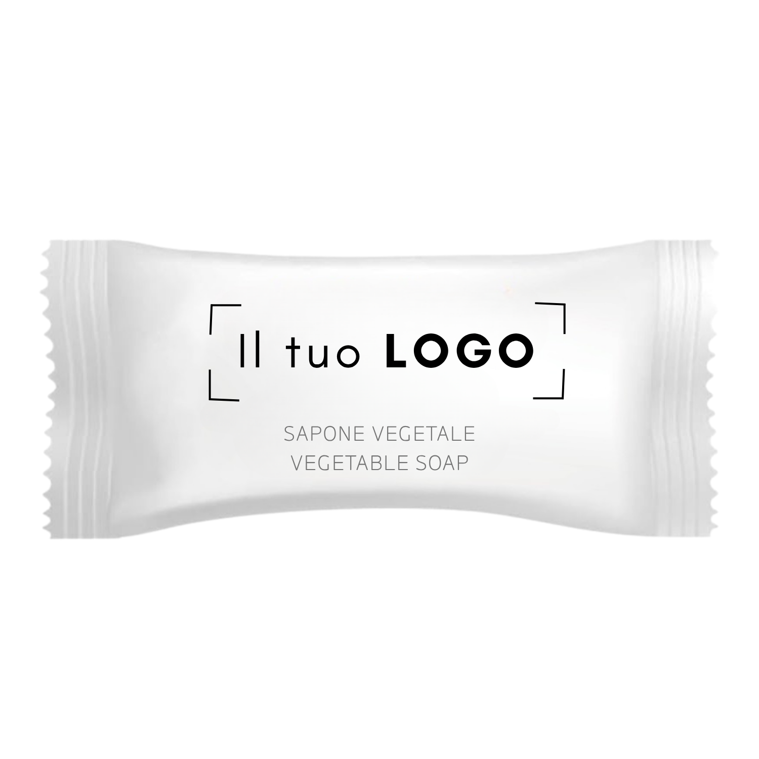 Saponetta monodose 9 grammi personalizzabile con logo aziendale per hotel e B&B