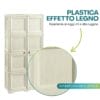 box portascope in plastica effetto legno