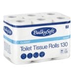 Confezione 12 rotoli carta igienica BulkySoft 2 veli bianca resistente e assorbente