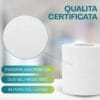 Rotolo carta igienica 2 veli pura cellulosa confezione da 12 rotoli 130 strappi Made in Italy