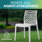 Sedia GRANDSOLEIL resistente ad acqua, sole e agenti atmosferici per uso esterno