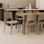 Sedie Paris avorio GRANDSOLEIL in polipropilene per sala da pranzo o cucina moderna