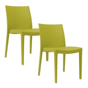 Sedie Venice in polipropilene Verde anice – GRANDSOLEIL