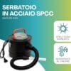 Aspiracenere Paluplus con serbatoio in acciaio SPCC 0,35 mm resistente al calore e antiurto