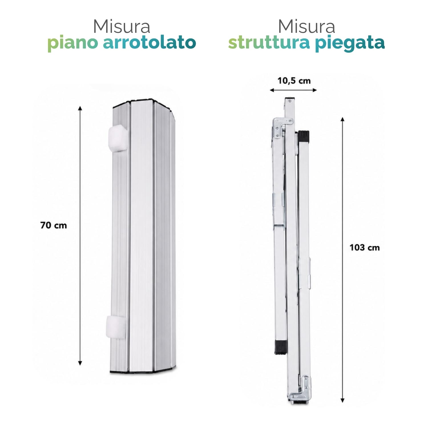 misura struttura alluminio