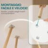 Tavolino rotondo con montaggio rapido: avvita le gambe in pochi secondi
