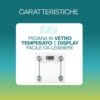 bilancia-caratteristiche Bilancia digitale in vetro temperato con display chiaro e facile da leggere