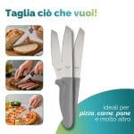 Coltello seghettato da cucina perfetto per pizza pane bistecca e uso quotidiano