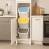 Pattumiere a torre 25L posizionate in cucina per raccolta differenziata