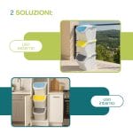 Pattumiere impilabili 25L per uso interno ed esterno raccolta differenziata