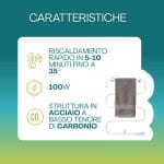 Termoarredo elettrico caratteristiche Scaldasalviette elettrico 100W rapido riscaldamento struttura acciai