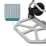 portapacchi a 2 ruote antiscivolo Dettaglio pedana antiscivolo del carrello portapacchi pieghevole