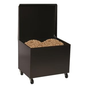 Baule per legna e pellet con ruote 50x40x55 cm