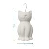 Evaporatore per termosifone a forma di gatto in ceramica bianca con misure 17x9 cm