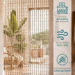 caratteristiche-tenda-effetto-carta Tenda divisoria beige contro mosche e insetti