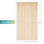 Tenda antimosche beige 100x220 cm con 104 catenelle
