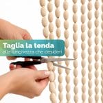 Taglio delle corde della tenda antimosche effetto pompon