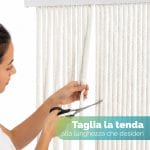 Tenda antimosche bianca tagliabile alla lunghezza desiderata