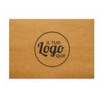 Tovaglietta monouso in carta paglia avana personalizzabile 30x40 cm, stile rustico per ristoranti, bar ed eventi