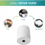 Rotoli termici 80x80 compatibili con POS, registratori di cassa e calcolatrici fiscali