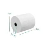 Rotolo termico 80x80 per cassa con anima 12 mm, carta termica omologata Made in Italy