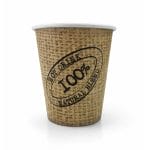 bicchieri in juta foto Bicchieri carta Juta 200 ml per caffè bevande calde e fredde eco