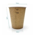 bicchieri in juta misure Bicchieri carta Juta 200 ml con tacche 0,15/0,2L per bevande calde
