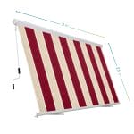 tende con cassone 3x2,5 m bordeaux Tenda da sole a caduta cassonata Sangiorgio 300x250 cm bordeaux
