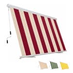 tende con cassone principale bordeaux Tenda da sole esterna cassonata bordeaux con scelta tessuti rigati
