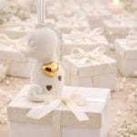 Bomboniera cavalluccio marino elegante per matrimonio con profumatore e LED