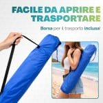 Sacca per trasporto sedia pieghevole con tracolla inclusa facile da portare per campeggio e spiaggia