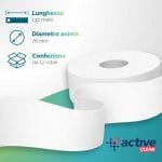 Carta igienica mini jumbo 2 veli 130 metri confezione da 12 rotoli