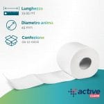Carta igienica 2 veli 120 rotoli da 190 strappi lunga durata