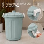Pattumiera multiuso 7 litri per raccolta differenziata domestica