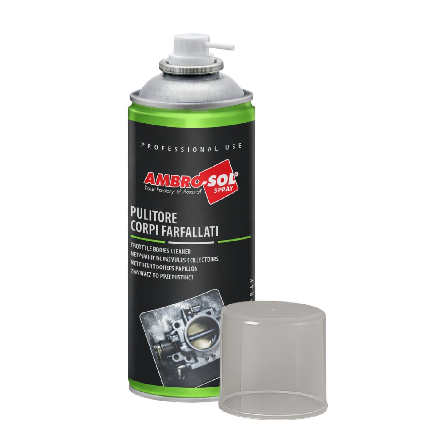 Pulitore corpi farfallati Ambro-Sol spray 400 ml con erogatore professionale