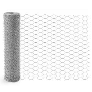 Rete esagonale zincata 1×10 Metri con maglia da 16 mm