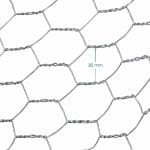 rete metallica zincata a rombi trama Rete zincata a maglia esagonale 16 mm per pollaio, orto e protezione piante