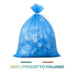Sacchi pattumiera blu 55x65 cm prodotto italiano resistente