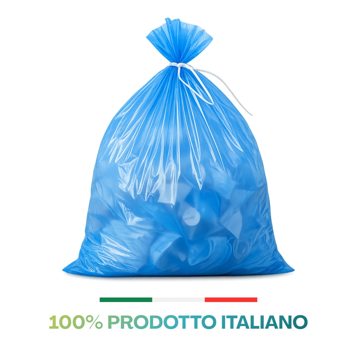 Sacchi pattumiera blu 55x65 cm prodotto italiano resistente
