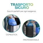 Sacchi spazzatura blu 55x65 cm per uso domestico e professionale
