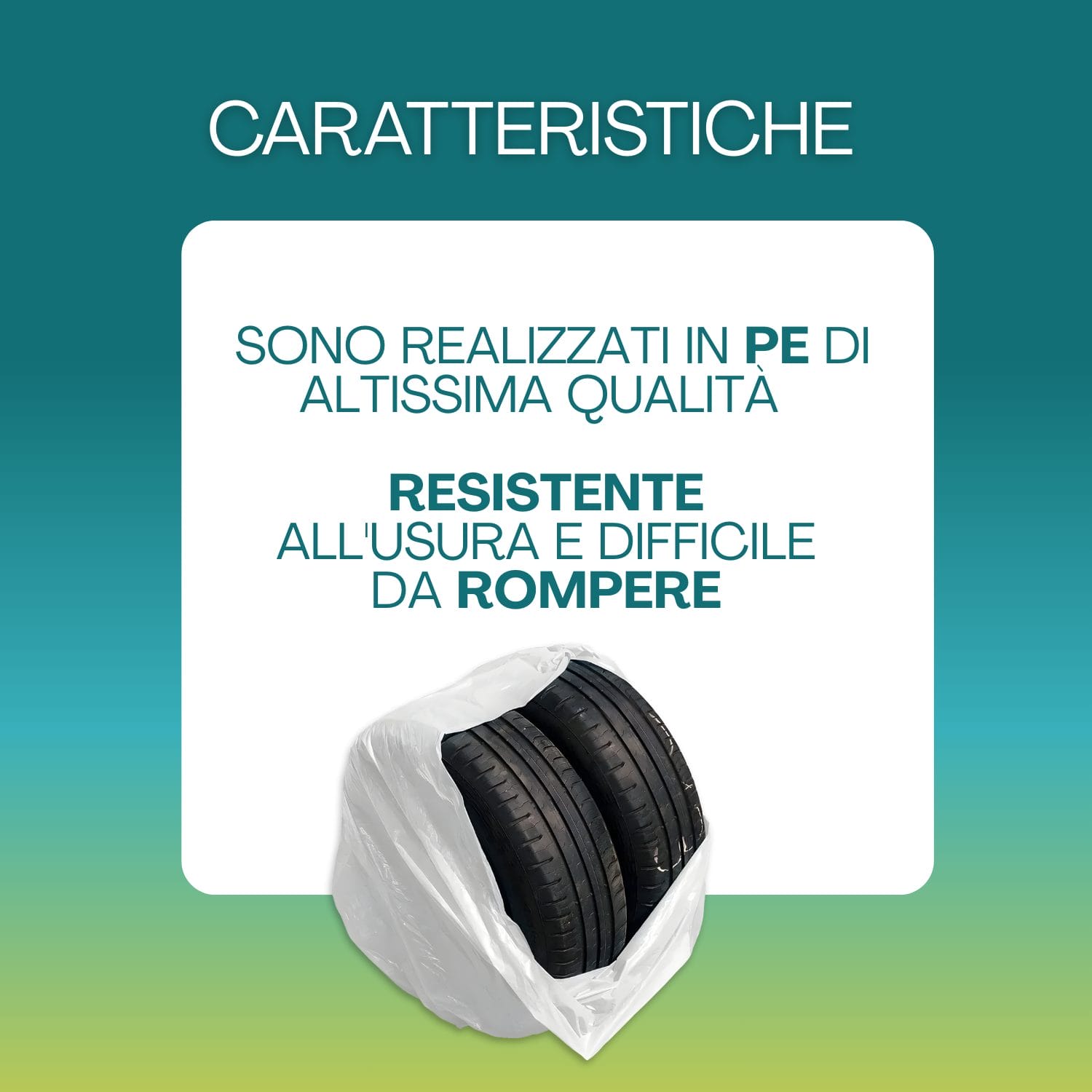 sacchi pneumatici caratteristiche Sacchi copripneumatici in polietilene PE resistenti all’usura e difficili da rompere