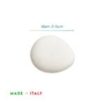 Sasso bianco decorativo diametro 2-5 cm, Made in Italy ideale per uso esterno ed interno