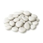 Set di sassi decorativi bianchi lisci per giardino, vialetti, aiuole o fioriere