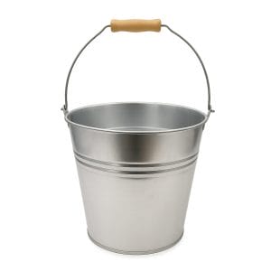 Secchio da giardino in metallo da 30×26 cm