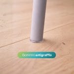 sedie ovali grigio gommini Piedini antigraffio per sedia in polipropilene grigia con gommini antiscivolo