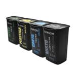 Set bidoni raccolta differenziata 50L plastica vetro carta misto con coperchio