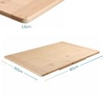 spianatoia in legno misure Spianatoia in legno 80x50 cm spessore 1,5 cm