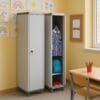 Armadio spogliatoio 1 anta PVC con serratura per scuola ufficio e palestra