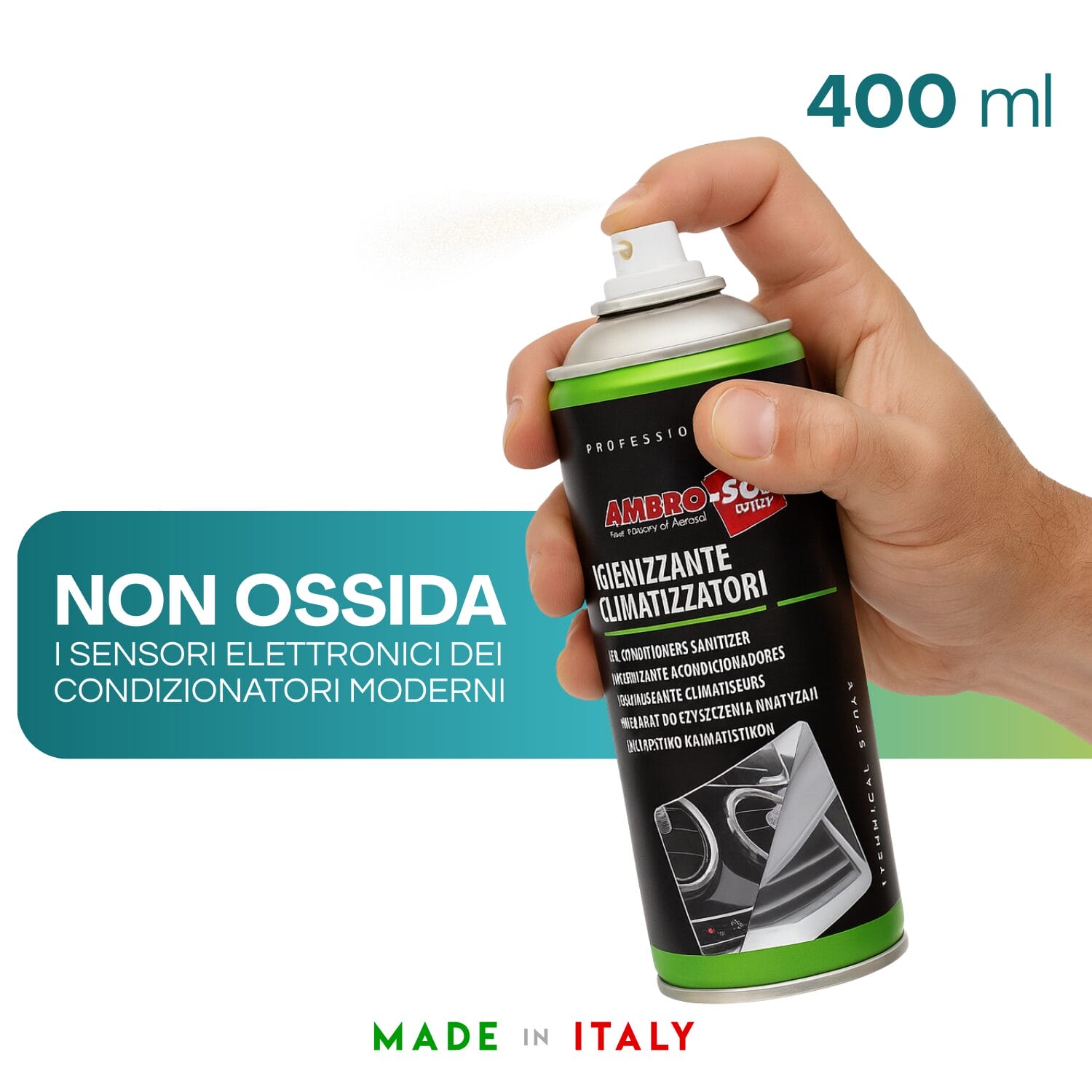 Igienizzante climatizzatori 400 ml non ossida sensori elettronici moderni