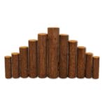 staccionata-principale Staccionata in legno decorativa per albero di Natale colore marrone effetto naturale